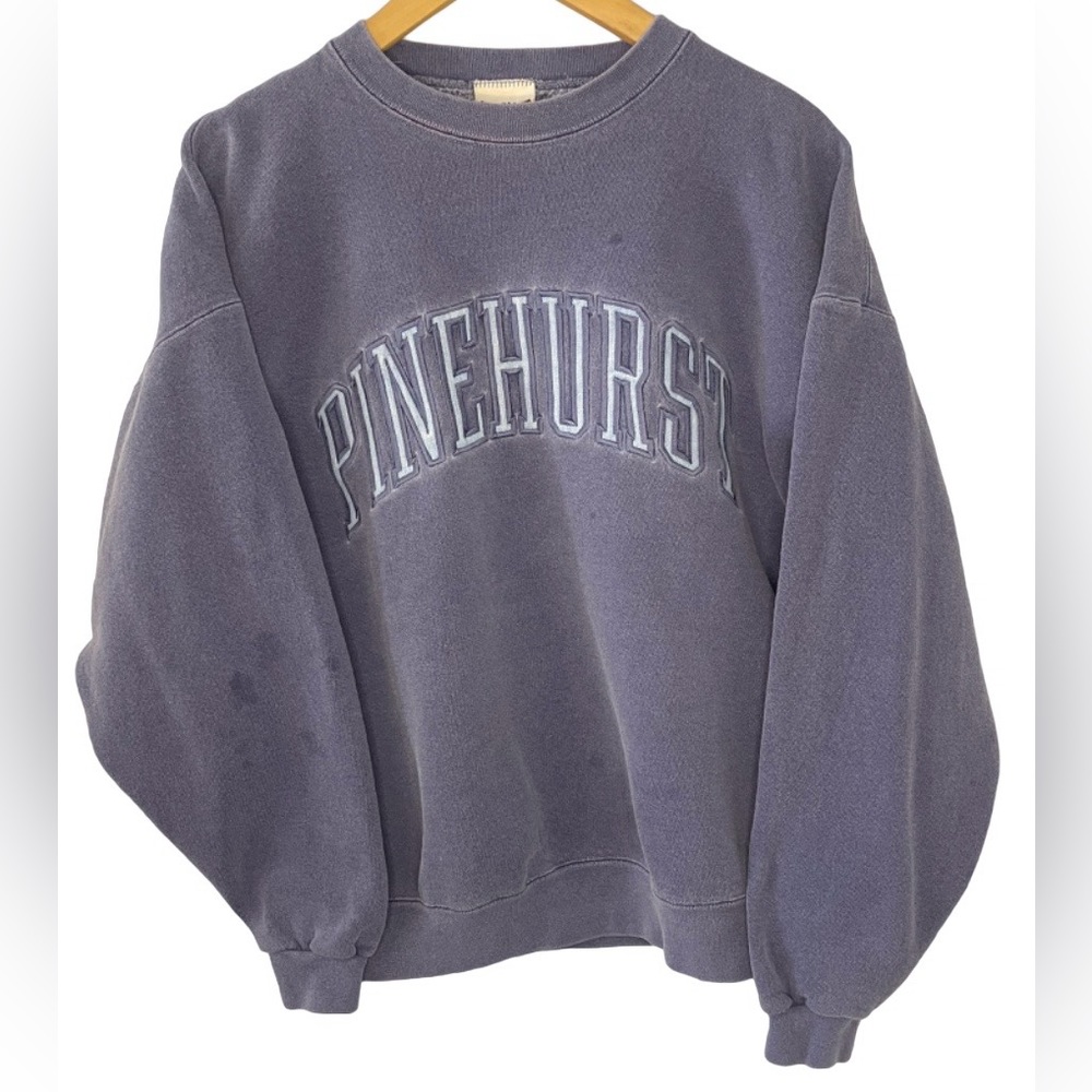Vintage 90s Pinehurst Sweatshirt Navy Blue Size Medium